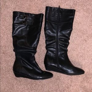 Leather boots